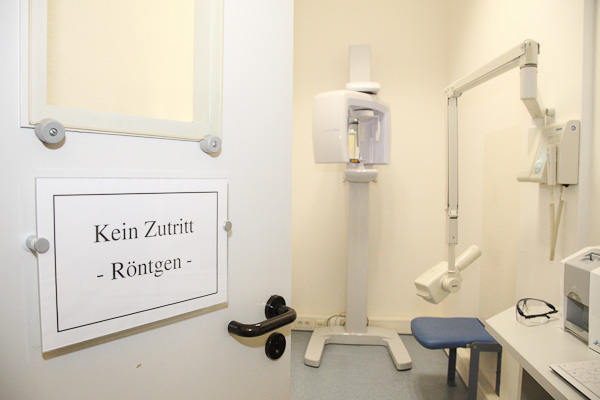 Röntgen-Zimmer in der Praxis am Rathausplatz